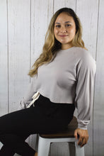 Load image into Gallery viewer, Simply Comfy Cropped Thermal - Moth Grey