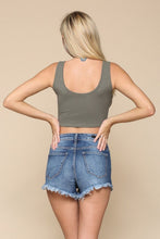 Load image into Gallery viewer, Wrap Me Up Ribbed Button Tank