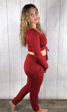 Load image into Gallery viewer, Scrunch Top Jogger Set - Burnt Orange