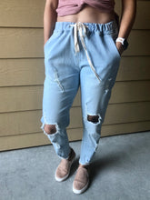 Load image into Gallery viewer, At Your Best Drawstring Jeans