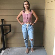 Load image into Gallery viewer, At Your Best Drawstring Jeans