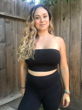 Load image into Gallery viewer, Summer Days Lace Back Tube Top - Black