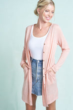 Load image into Gallery viewer, Cute as a Button Cardigan - Blush
