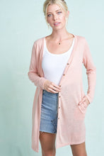 Load image into Gallery viewer, Cute as a Button Cardigan - Blush
