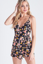 Load image into Gallery viewer, Floral Wrapped Romper
