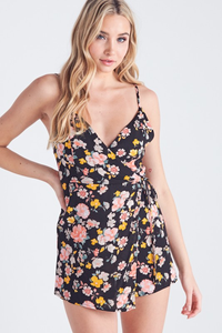 Floral Wrapped Romper