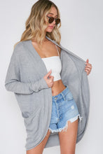 Load image into Gallery viewer, Waffle Knit Cocoon Cardigan
