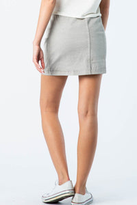 By My Side Button Down Mini Skirt - Grey