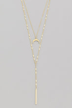 Load image into Gallery viewer, Layered Half Moon Necklace
