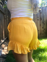 Load image into Gallery viewer, Lovely Day Ruffle Shorts - Yellow
